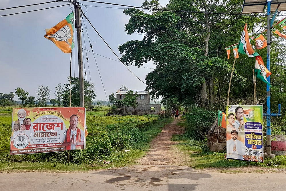 WB polls: Posters and flags