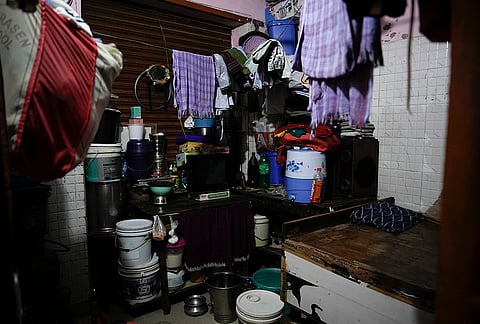 Single room dwellings in Khoda village, Noida inhabited by factory workers