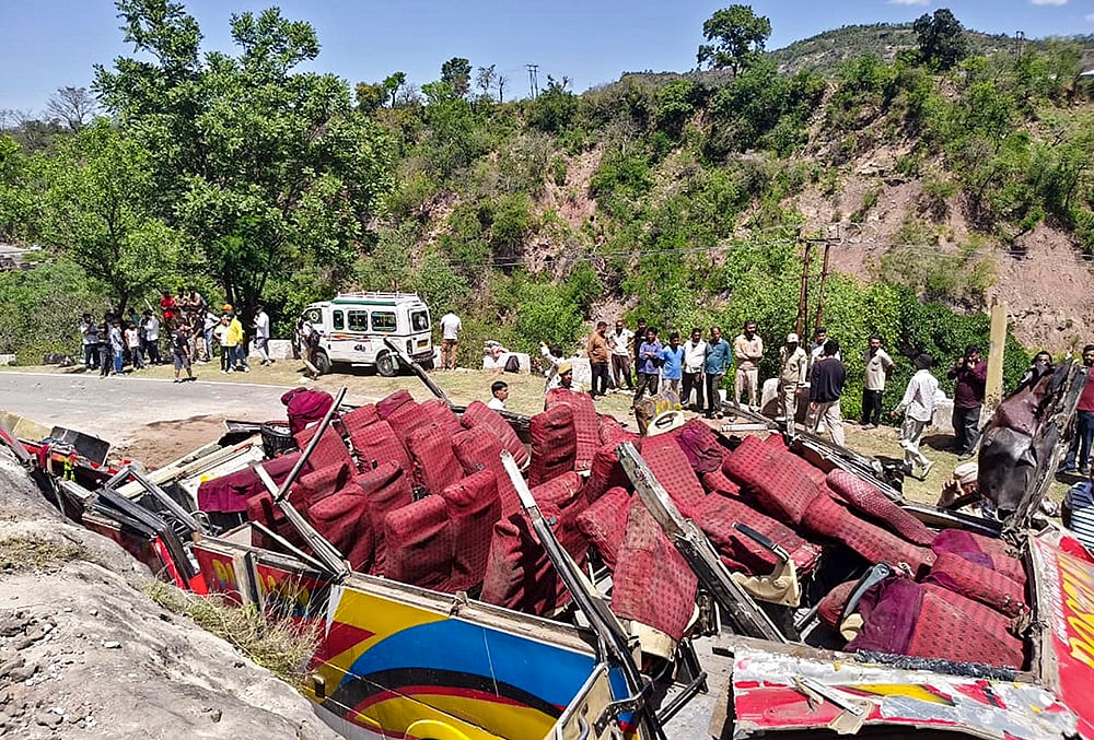 Bus rolls down hill in J-K’s Udhampur, 15 dead