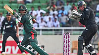 Bangladesh Vs New Zealand Highlights, 2nd ODI: Hosts Seal Dominant Six-Wicket Win In Comfortable Chase (AP Photo/Mosaraf Hossain) : Bangladesh's Tanzid Hasan Tamim plays a shot during the second one day international cricket match between Bangladesh and New Zealand in Mirpur, Bangladesh, Monday, April 20, 2026