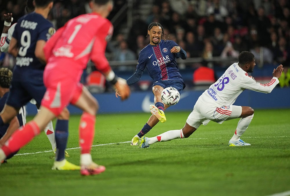 Paris Saint-Germain vs Olympique Lyon French League One soccer-PSGs Bradley Barcola