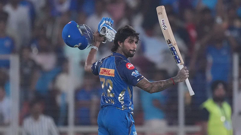 gujarat titans vs mumbai indians indian premier league 2026 tilak varma joint fastest century