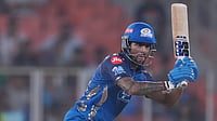 AP Photo : Tilak Varma scores century during GT vs MI IPL 2026 match at the Narendra Modi Stadium in Ahmedabad. 