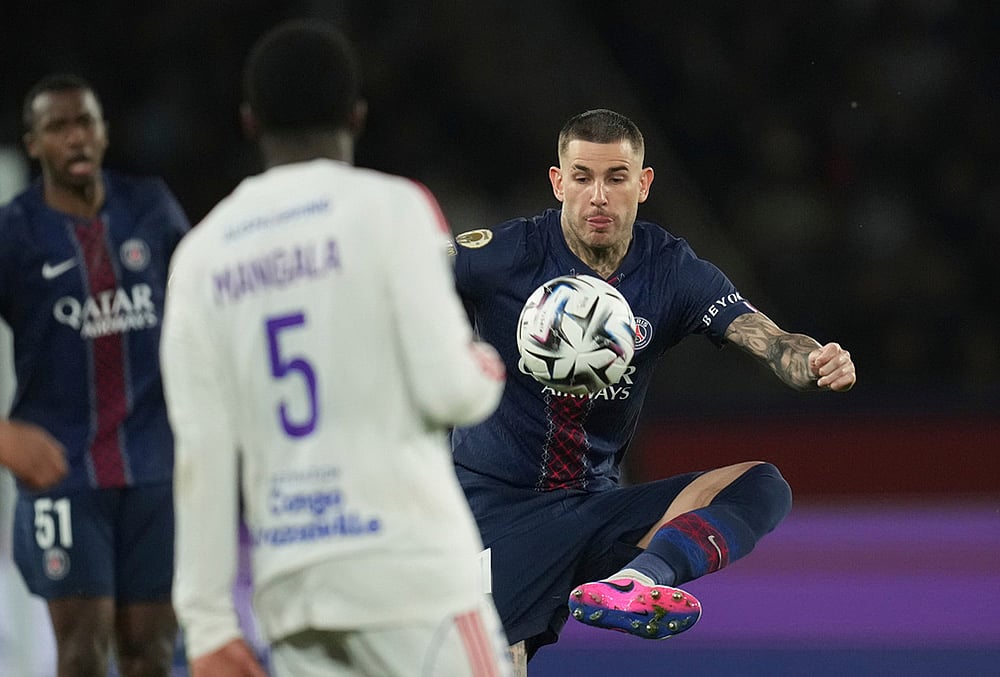 Paris Saint-Germain vs Olympique Lyon French League One soccer-PSGs Lucas Hernandez