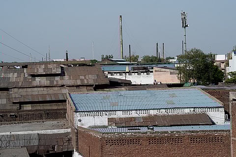 View of glass industries in Firozabad  