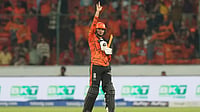 Abhishek Sharma IPL 2026 Century: Full List Of Records Broken By SRH Opener Against Delhi Capitals (AP Photo/Mahesh Kumar A.) : Sunrisers Hyderabad's Abhishek Sharma celebrates his century during the Indian Premier League cricket match between Sunrisers Hyderabad and Delhi Capitals in Hyderabad, India, Tuesday, April 21, 2026