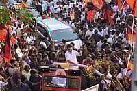  | Photo: Suresh K Pandey/OUTLOOK : Chief Minister M.K. Stalin held a roadshow in Kolathur as campaigning drew to a close ahead of the April 23 Assembly polls in Tamil Nadu
