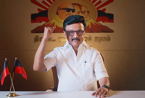 Tamil Nadu Chief Minister MK Stalin speaks on the last day of campaigning ahead of the state Assembly elections. 