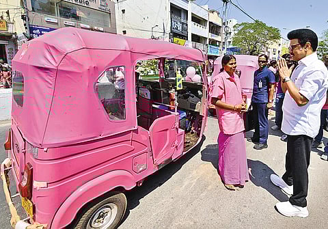 Pink Autos driven by Women
