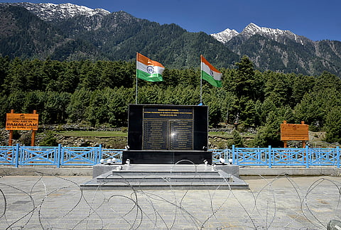 A memorial for the Pahalgam victims, built on the banks of the Lidder River in Pahalgam.
