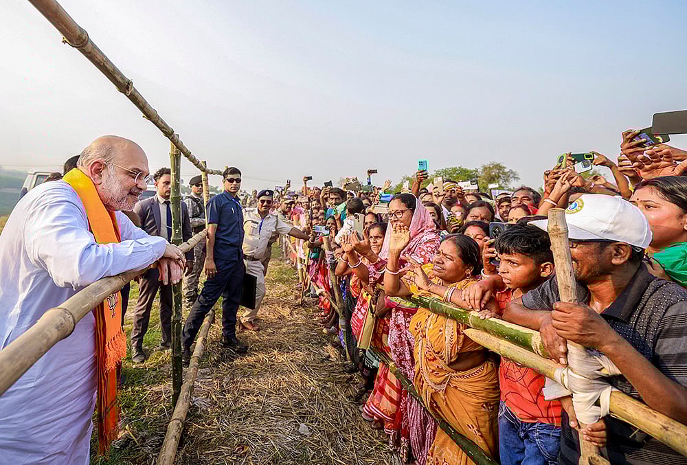 WB polls: Amit Shah campaigns in Hooghly