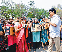 MK Stalin meeting with women in a public meeting