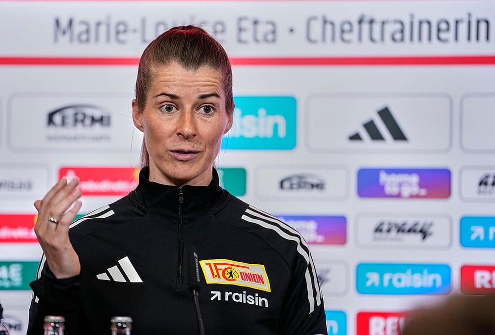Bundesliga soccer club 1. FC Union Berlin head coach Marie-Louise Eta-4