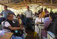 Assembly Elections 2026: In Bengal’s Jangalmahal Area, Preparations Underway As Jhargram Goes To Polls | Photo: Sandipan Chatterjee/OUTLOOK : In West Bengal’s Jhargram, poll preparations are in full swing as officials carry EVMs and VVPAT machines to their respective booths, beating the heat and the dust. The constituency which falls within the Jangalmahal area of the state, with its layered history, goes to polls on April 23.