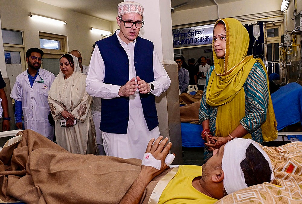 Udhampur bus crash: CM Omar meets victims
