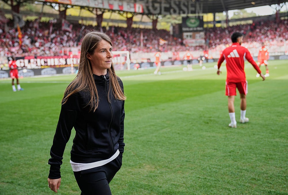 Bundesliga soccer club 1. FC Union Berlin head coach Marie-Louise Eta-3
