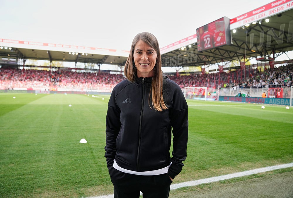 Bundesliga soccer club 1. FC Union Berlin head coach Marie-Louise Eta-8