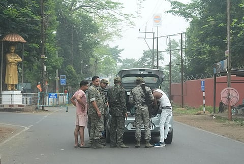 People of Doijhuri, Kanko, Burijhor, Kankrajhor and other villages across Jhargram and Binpur assembly constituencies of Jangalmahal area, with sizable tribal populations, line up early to cast their votes in the first phase of the 2026 West Bengal Elections.