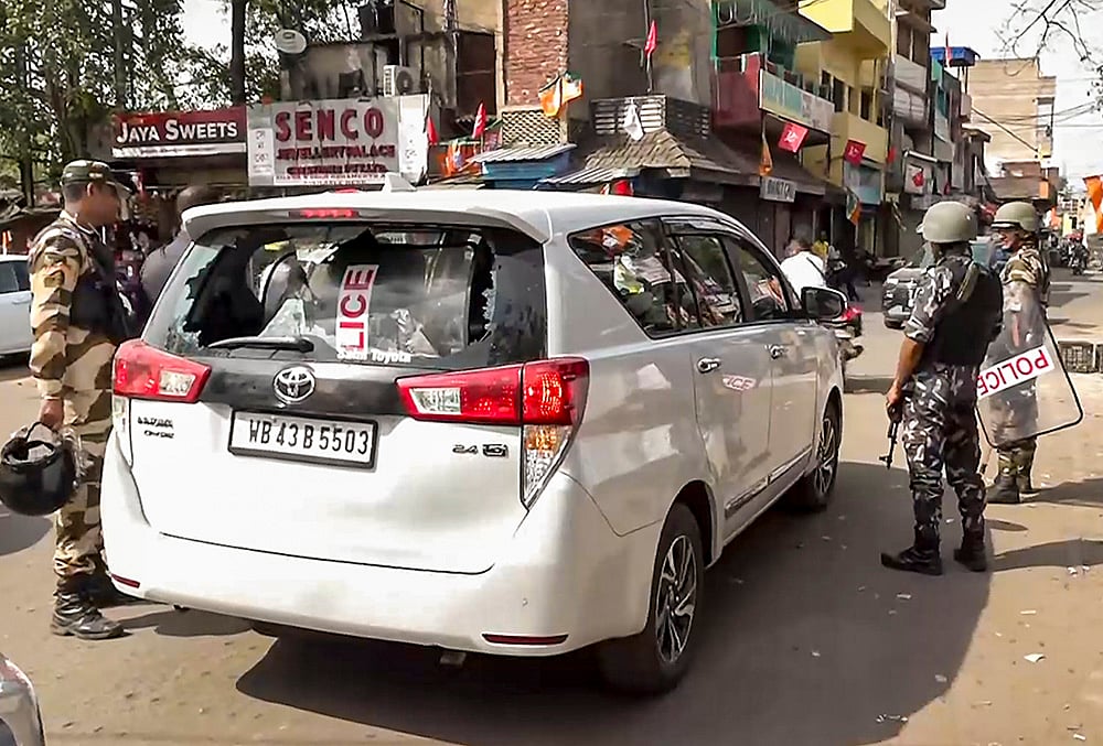 Asansol: BJP candidate Agnimitra Paul’s vehicle damaged in alleged stone pelting