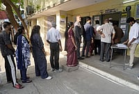 | Photo: Suresh K Pandey/Outlook : Young voters beam with enthusiasm after casting their ballots in Egmore Assembly constituency, Chennai.