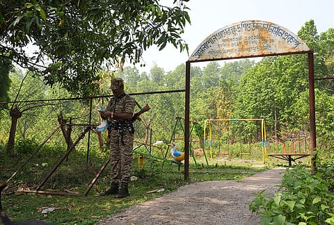 In the remote tribal-dominated village of Amlasole in Jhargram’s Binpur constituency, people turn up to vote in the hope of jobs, schools and better facilities. The area, once a hotspot of Maoist movement, continues to battle extreme poverty, lack of resources, water scarcity and thinning employment opportunities. 