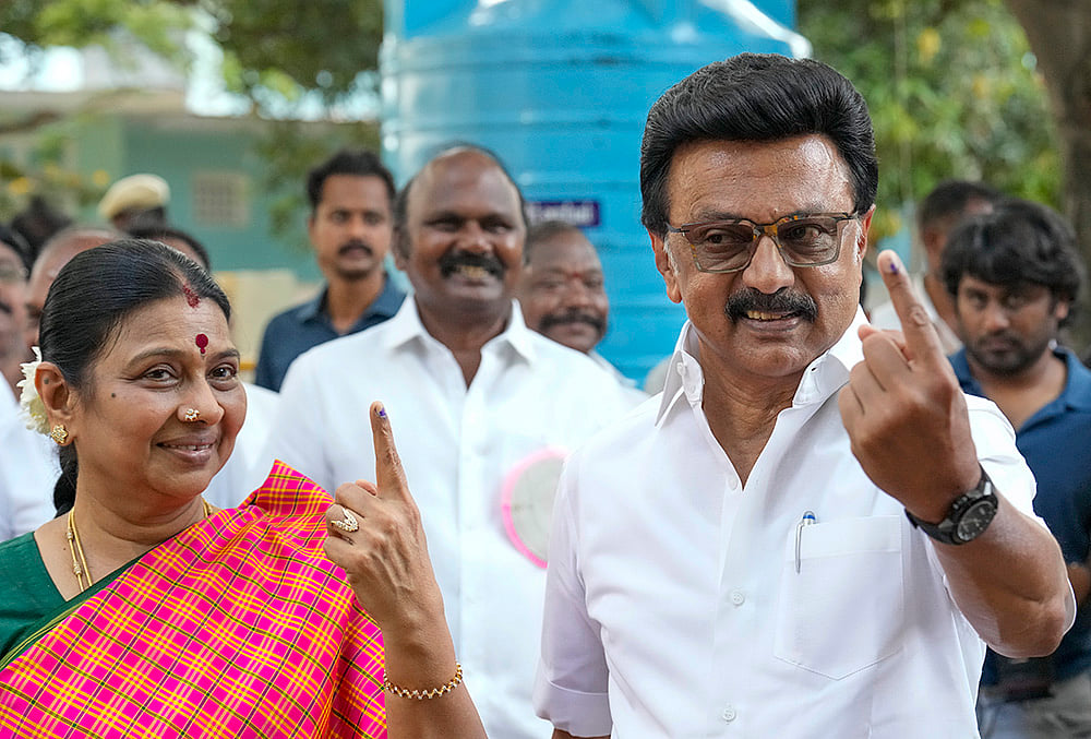 TN polls: TN Chief Minister MK Stalin casts vote