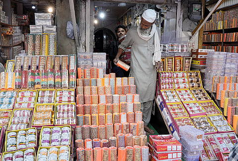 The bangle market has never been so deserted, say shopkeepers. It is reminding them of the COVID-19 pandemic