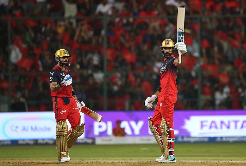 RCB vs GT IPL 2026 Match 34 photos-Devdutt Padikkal celebrates his fifty