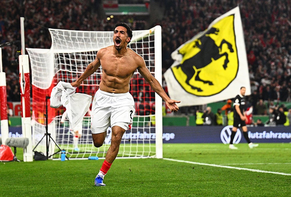 Stuttgart vs Freiburg DFB-Pokal German Cup semifinal match-Tiago Tomas