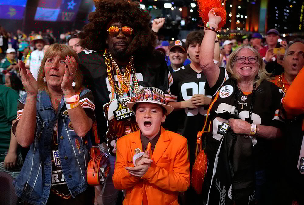 NFL football Draft 2026 photos-Cleveland Browns fans