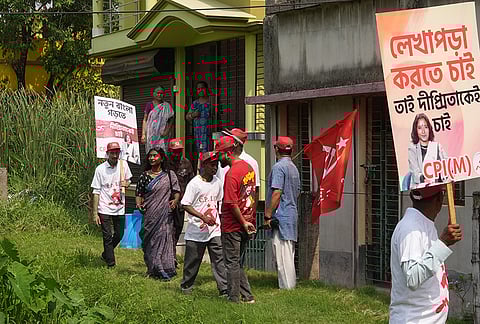 CPI(M)'s candidate from the North Dumdum Constituency, Dipsita Dhar, 32, has been a crowd-puller with her campaigns and rallies across the state.