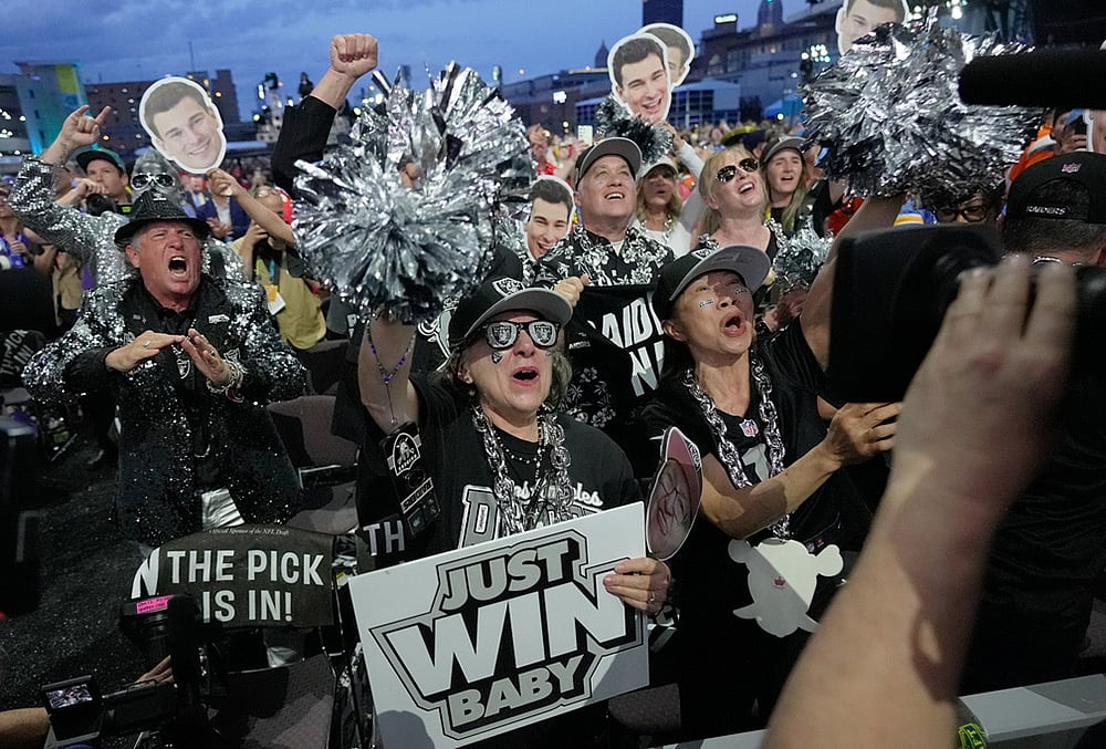 NFL football Draft 2026 photos-Las Vegas Raiders fans 