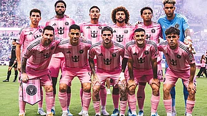 InterMiamiCF/X : Inter Miami footballers ahead of the MLS 2026 clash against New England Revolution.