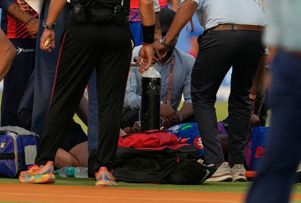 DC vs PBKS IPL 2026 match 35 photos-Physios attend to ngidi