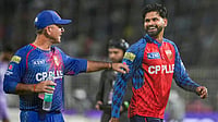 | Photo: PTI/Manvender Vashist Lav : Punjab Kings' captain Shreyas Iyer, right, with headcoach Ricky Ponting ahead of an Indian Premier League (IPL) 2026 cricket match between Kolkata Knight Riders and Punjab Kings at Eden Gardens, in Kolkata.