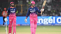 RR Vs SRH, IPL 2026: Vaibhav Sooryavanshi Lights Up Sawai Mansingh Stadium With Another 15-Ball Fifty | Photo: AP : Rajasthan Royals' Vaibhav Sooryavanshi celebrates his fifty runs during the Indian Premier League cricket match between Rajasthan Royals and Sunrisers Hyderabad in Jaipur.