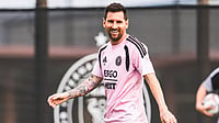 InterMiamiCF/X : Lionel Messi in Inter Miami training ahead of clash with New England Revolution in MLS 2026. 