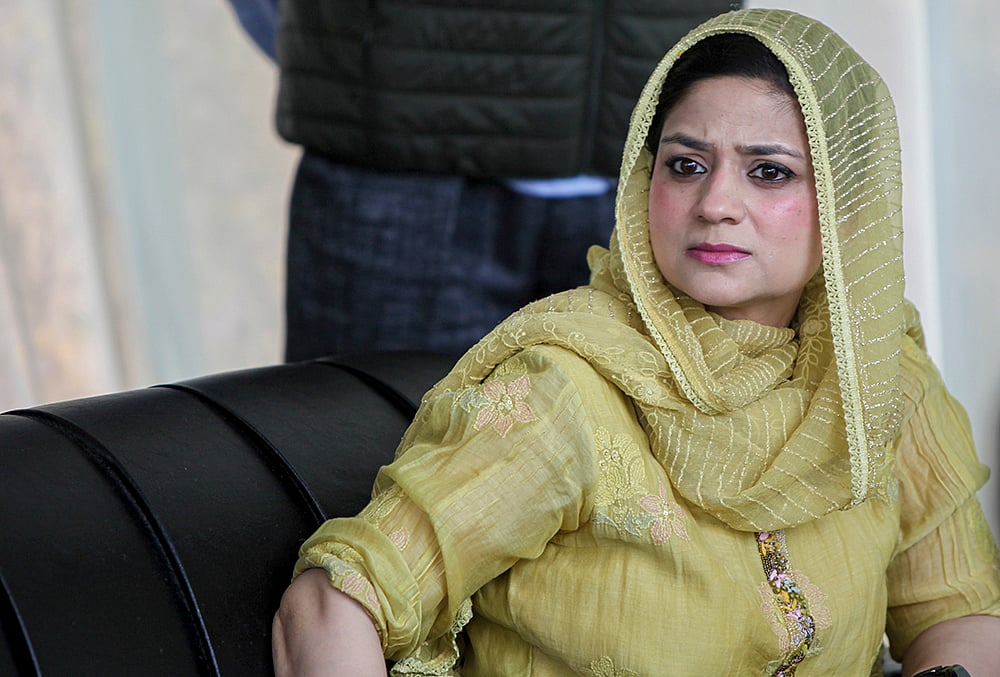 Iltija Mufti during PDP convention in Anantnag