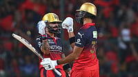 RCB Vs GT, IPL Match Report: Who Won Yesterday In Indian Premier League 2026 Match 34 – Check Result AP Photo : Royal Challengers Bengaluru's Virat Kohli celebrates his fifty runs with batting partner Devdutt Padikkal during the Indian Premier League cricket match between Royal Challengers Bengaluru and Gujarat Titans in Bengaluru, India, Friday, April 24, 2026.