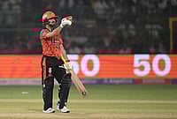 RR Vs SRH, IPL Player Of The Match: Who Won The POTM Award Yesterday In Indian Premier League 2026 Match 36 | Photo: AP : Sunrisers Hyderabad's Ishan Kishan celebrates his fifty runs during the Indian Premier League cricket match between Rajasthan Royals and Sunrisers Hyderabad in Jaipur.