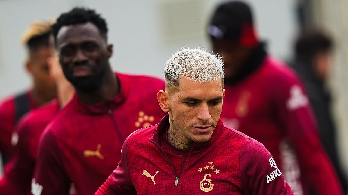 Galatasaray players train ahead of their Turkish Super Lig clash with Fenerbahce.  - Photo: X/Galatasaray EN