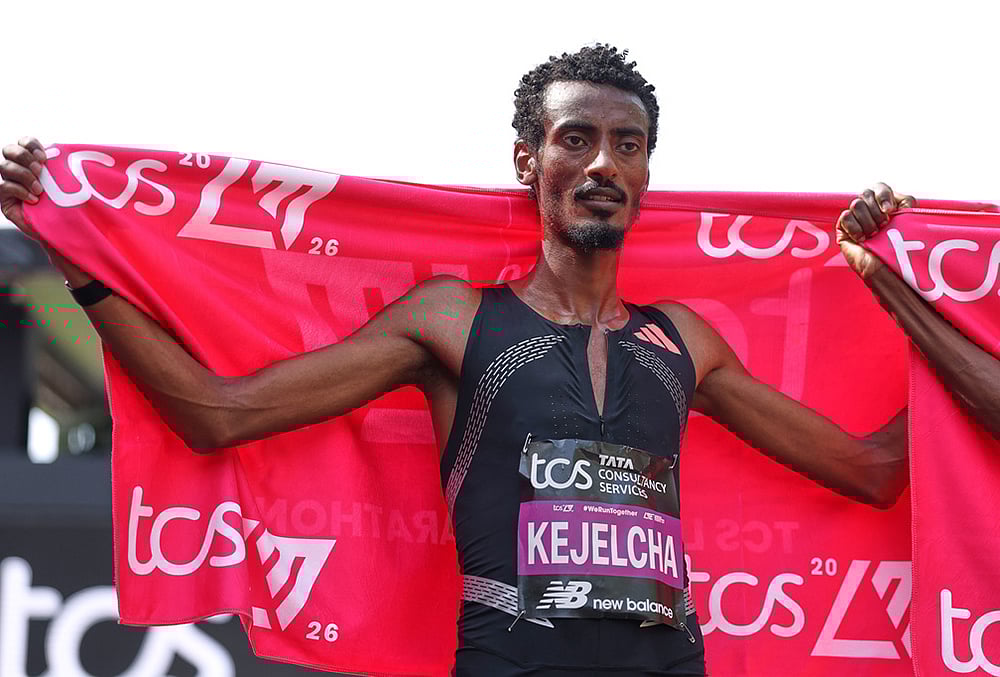 TCS London Marathon 2026 photos-Yomif Keyelcha of Ethiopia