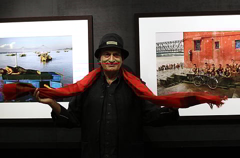 Raghu Rai, Photographer of exhibition In Light of India , which was part of Hong Kong International Photo Festival 2014 held at ArtisTree, Taikoo Place.
