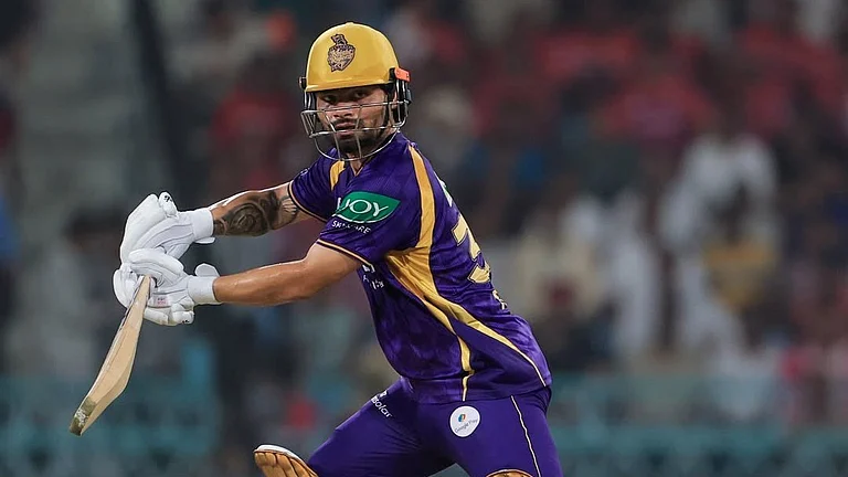 Rinku Singh smashed unbeaten 83 off 51 balls to help KKR win in super over against LSG. - X/IPL