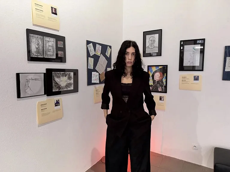 Pussy Riot Member Nadya Tolokonnikova at "Resistance Imprisoned" at Ritsch-Fisch Galerie in Strasbourg - Facebook