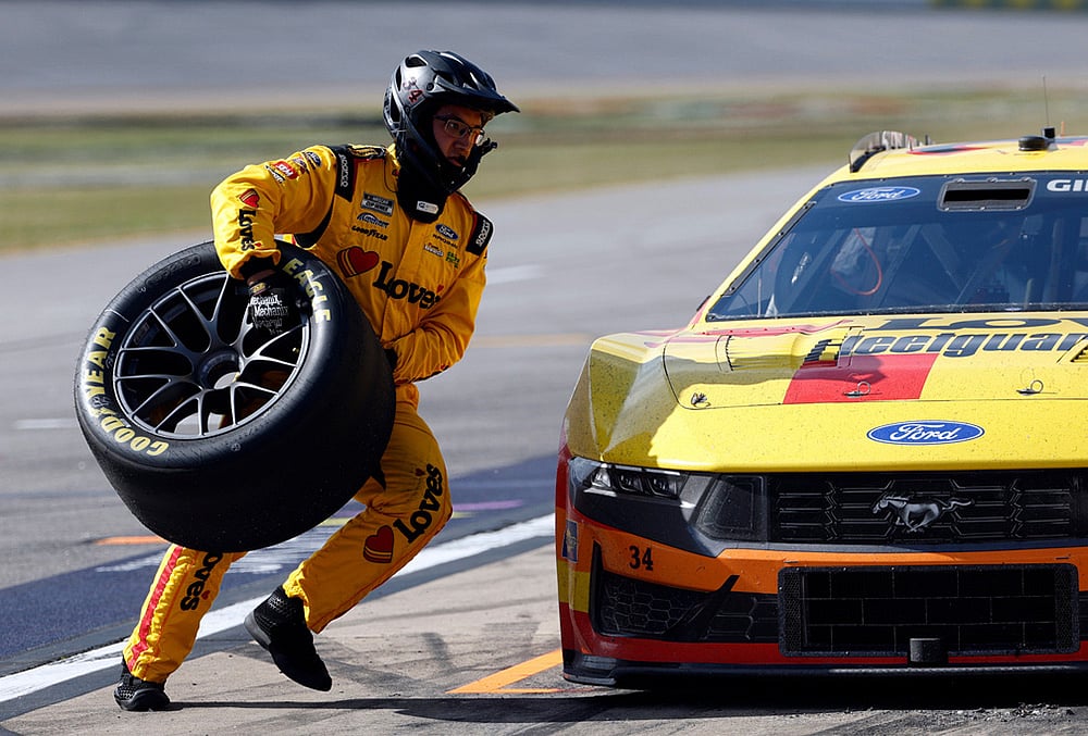 NASCAR Cup Series auto race-Todd Gillilands crew 