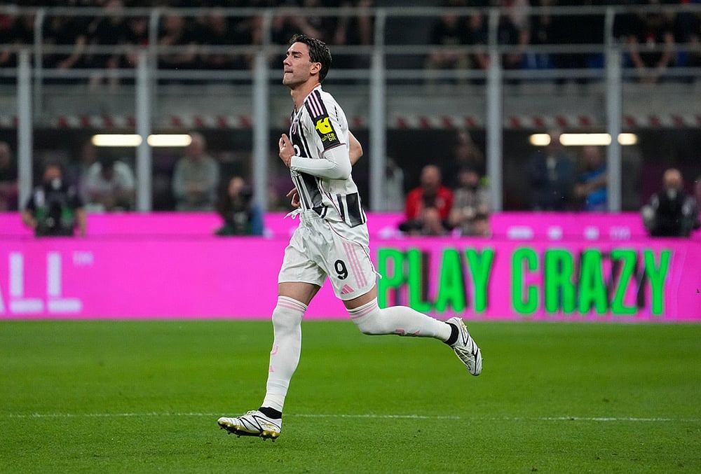 AC Milan vs Juventus Italy Serie A soccer-Dusan Vlahovic