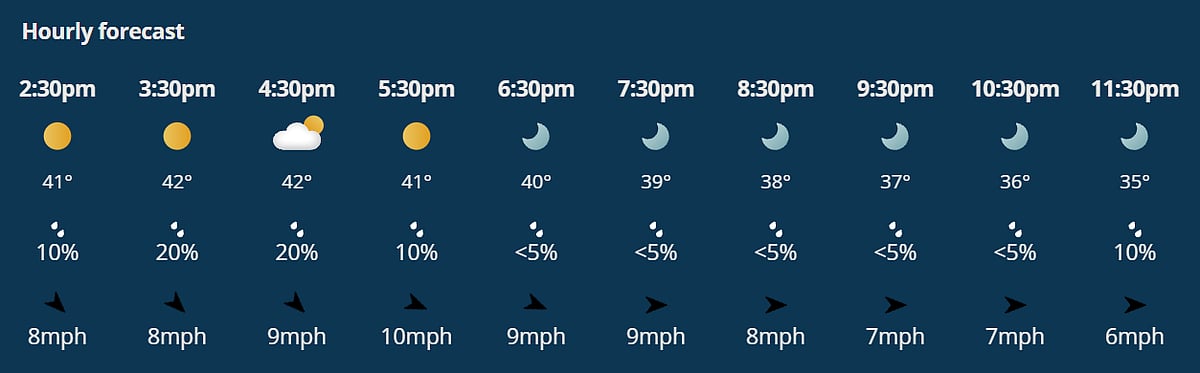 Delhi Capitals vs Royal Challengers Bengaluru IPL 2026 match 39 hourly weather forecast Delhi