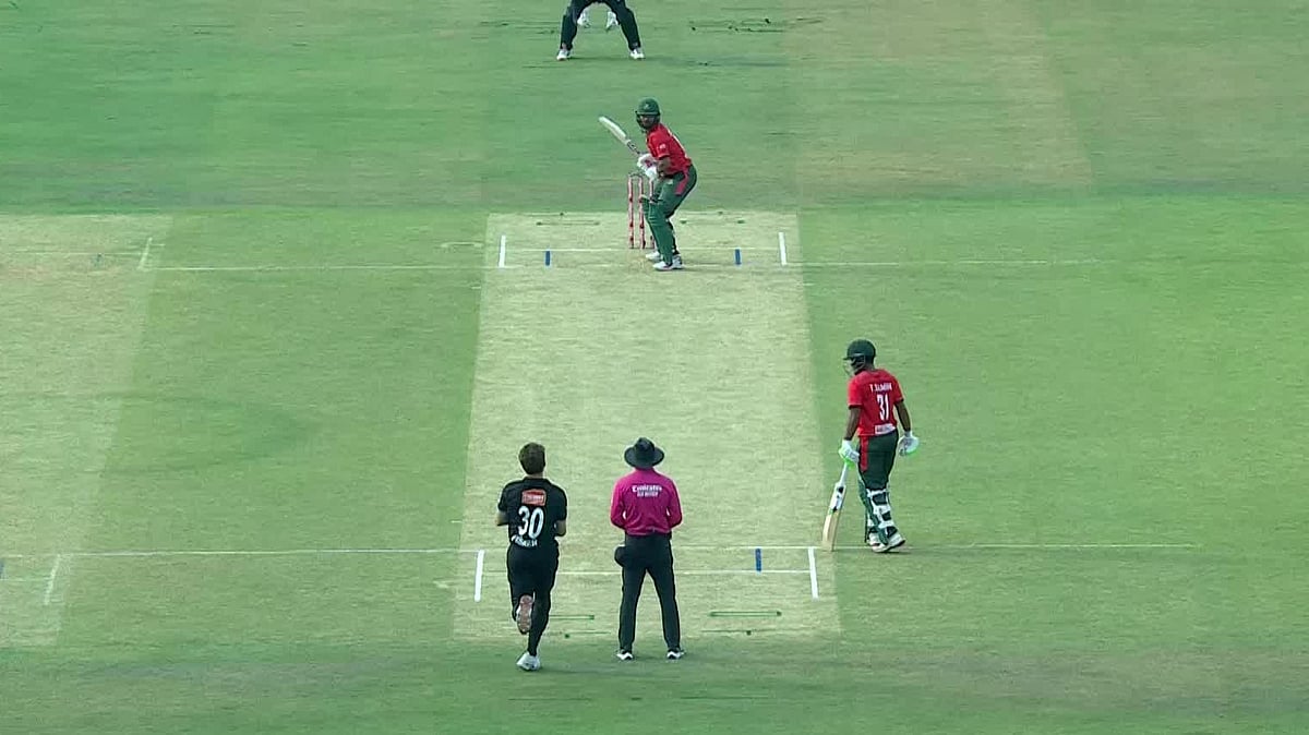 | Photo: Instagram/bangladeshtigers : Bangladesh's Saif Hassan in action during the first T20I against New Zealand on April 27, 2026.
