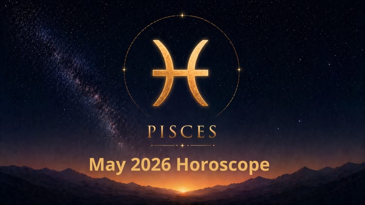 Pisces May 2026 Horoscope: Learning Growth, Career Efforts, Financial Stability & Relationship Support